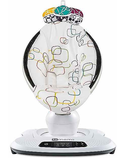 4moms OUTLET - Electric Baby Swing MamaRoo 4.0 Infant Seat - Multi Plush - Replicate Parents Natural Motion - Showroom Sample Bouncers