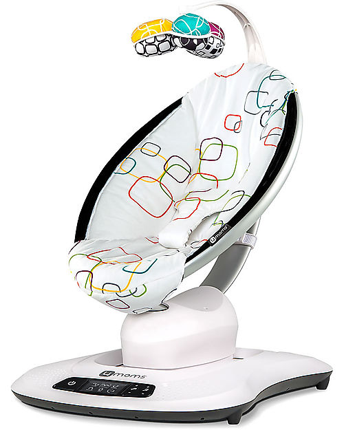 4moms OUTLET - Electric Baby Swing MamaRoo 4.0 Infant Seat - Multi Plush - Replicate Parents Natural Motion - Showroom Sample Bouncers