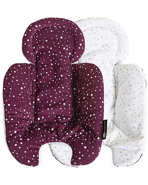 4moms Reducer for Bouncer MamaRoo 5.0 - Maroon/Plush - Reversible Bouncers
