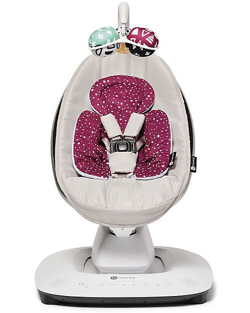 4moms Reducer for Bouncer MamaRoo 5.0 - Maroon/Plush - Reversible Bouncers