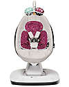 4moms Reducer for Bouncer MamaRoo 5.0 - Maroon/Plush - Reversible Bouncers