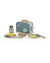 Wooden Toy Toaster - Green - with Accessories - FSC-certified Beechwood