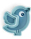 Stick&Stay Snack Plate - Silicone - Birdee -Blue