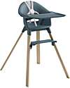 Clikk High Chair - Fjord Blue - From 6 Months to 3 Years - Solid Wood