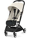 Stroller Orfeo - Canvas White - Black Frame Detail - New Model