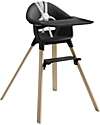 Clikk High Chair - Black Natural - From 6 Months to 3 Years - Solid Wood