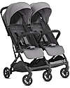 Twin Sketch Stroller - Black and Gray - For twins or siblings close in age