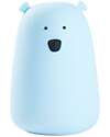 Big Bear Silicone Night Light - Blue - 16x10.7 cm