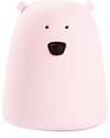 Portable Night Light Teddy Bear in Soft Silicone - Pink - 10x8.6 cm Portable Night Light Teddy Bear in Soft Silicone - Pink - 10x8.6 cm