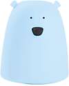 Portable Night Light Teddy Bear in Soft Silicone - Blue - 10x8.6 cm Portable Night Light Teddy Bear in Soft Silicone - Blue - 10x8.6 cm