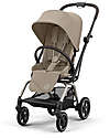 Eezy S Twist+ 2 Stroller - Almond Beige - Taupe Frame - 360° Rotating Seat