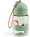 Straw Bottle - Croco - Green - Non-Spill - Dishwasher Safe