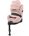Anoris T2 i-Size Plus Car Seat - Peach Pink/Light Pink - from 15 Months to 7 Years