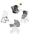 Aptica System Trio - Satin Grey - Stroller Seat + Standup Cradle + Darwin Infant Recline Car Seat