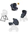 Aptica System Trio - Resort Blue - Stroller Seat + Standup Cradle + Darwin Infant Car Seat