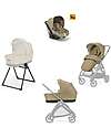 Electa System Trio - Dumbo Caramel - Stroller Seat + Standup Cradle + Darwin Infant Car Seat