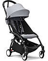 YOYO3 Stroller Black Frame and Stone Seat - From 6 Months YOYO3 Stroller Black Frame and Stone Seat - From 6 Months