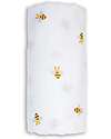 Swaddle Blanket 100x100 cm - Bees - 100% Cotton Muslin