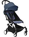 YOYO3 Stroller White Frame and Air France Blue Seat - From 6 Months