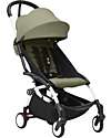 YOYO3 Stroller White Frame and Olive Seat - From 6 Months