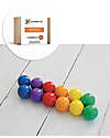 12 Pieces - Ball Pack - Rainbow - 100% Non-Toxic ABS Plastic - STEM Learning!
