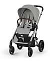 Balios S Lux Stroller - Stone Grey - Silver Frame - from Birth up to 4 Years