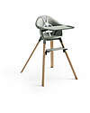 Clikk High Chair - Glacier Green - From 6 Months to 3 Years - Solid Wood