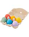 Sensory Egg Game - Rainbow - 6 Pieces - Food Grade Silicone