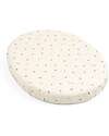 Fitted Sheet for Evolutive Crib Sleepi Mini - Flower Ecru - 100% Cotton