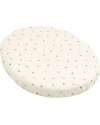 Fitted Sheet for Evolutive Bed Sleepi V3 - Flower Ecru - 100% Cotton