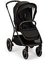 Triv Lx Stroller - Chocolate Frame - Caviar - Ideal for Travel and City Use
