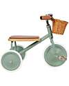 Wood and Vegan Leather Baby Trike - Forest - From 2 years old Wood and Vegan Leather Baby Trike - Forest - From 2 years old