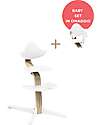 Evolutive Chair Nomi - White - Natural - Baby Set for FREE!