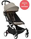 YOYO3 Stroller White Frame and Taupe Seat for Free - From 6 Months