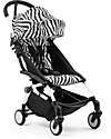 YOYO3 Stroller White Frame and Zebra Seat - From 6 Months YOYO3 Stroller White Frame and Zebra Seat - From 6 Months