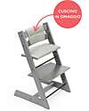 Beech Wood Tripp Trapp High Chair White + Glacier Green Cushion For Free! Beech Wood Tripp Trapp High Chair White + Glacier Green Cushion For Free!