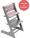 Beech Wood Tripp Trapp High Chair White + Mauve Cushion For Free! Beech Wood Tripp Trapp High Chair White + Mauve Cushion For Free!