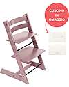 Beech Wood Tripp Trapp High Chair Mauve + Wheat Cream Cushion For Free! Beech Wood Tripp Trapp High Chair Mauve + Wheat Cream Cushion For Free!