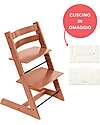 Beech Wood Tripp Trapp High Chair Terracotta + Wheat Cream Cushion For Free! Beech Wood Tripp Trapp High Chair Terracotta + Wheat Cream Cushion For Free!