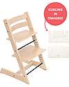 Beech Wood Tripp Trapp High Chair Natural + Wheat Cream Cushion For Free! Beech Wood Tripp Trapp High Chair Natural + Wheat Cream Cushion For Free!