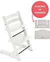 Beech Wood Tripp Trapp High Chair White + Star Silver Cushion For Free! Beech Wood Tripp Trapp High Chair White + Star Silver Cushion For Free!