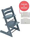 Beech Wood Tripp Trapp High Chair Fjord Blue + Star Silver Cushion For Free! Beech Wood Tripp Trapp High Chair Fjord Blue + Star Silver Cushion For Free!