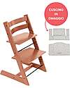Beech Wood Tripp Trapp High Chair Terracotta + Star Silver Cushion For Free! Beech Wood Tripp Trapp High Chair Terracotta + Star Silver Cushion For Free!