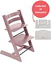 Beech Wood Tripp Trapp High Chair Mauve + Star Silver Cushion For Free! Beech Wood Tripp Trapp High Chair Mauve + Star Silver Cushion For Free!