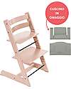 Beech Wood Tripp Trapp High Chair Serene Pink + Glacier Green Cushion For Free! Beech Wood Tripp Trapp High Chair Serene Pink + Glacier Green Cushion For Free!