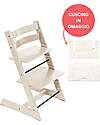 Beech Wood Tripp Trapp High Chair Vanilla + White Wheat Cushion For Free! Beech Wood Tripp Trapp High Chair Vanilla + White Wheat Cushion For Free!