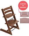 Beech Wood Tripp Trapp High Chair Brown + Mauve Cushion For Free! Beech Wood Tripp Trapp High Chair Brown + Mauve Cushion For Free!
