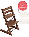 Beech Wood Tripp Trapp High Chair Brown + White Wheat Cushion For Free! Beech Wood Tripp Trapp High Chair Brown + White Wheat Cushion For Free!