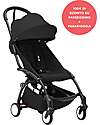 Offer YOYO3 Stroller Black Frame and Black 6+ Seat - With Raincover