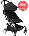 Offer YOYO3 Stroller White Frame and Black Seat - Raincover